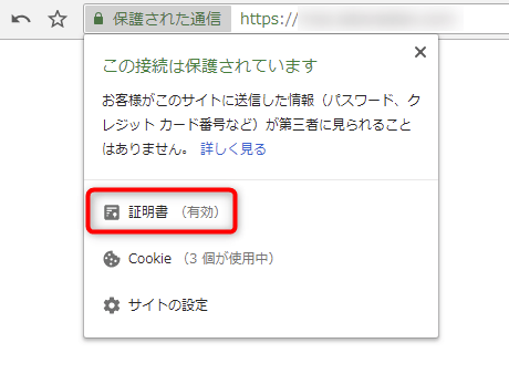 保護された通信による表示